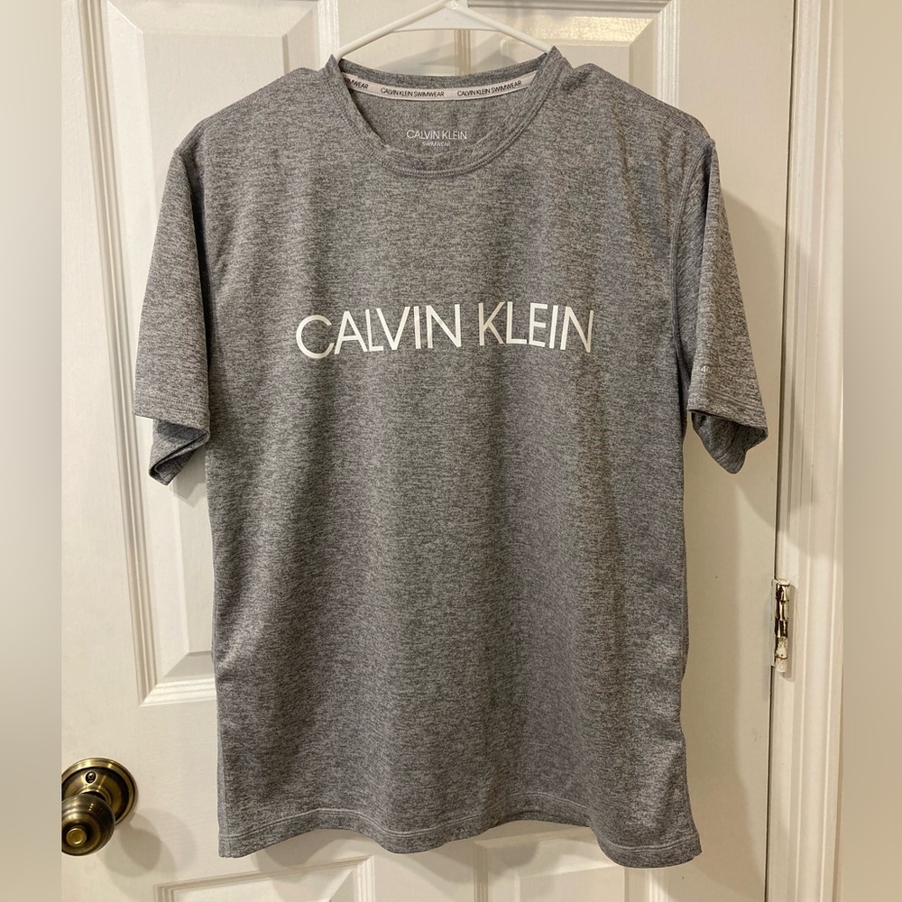 Calvin Klein Gray Swimwear T-Shirt